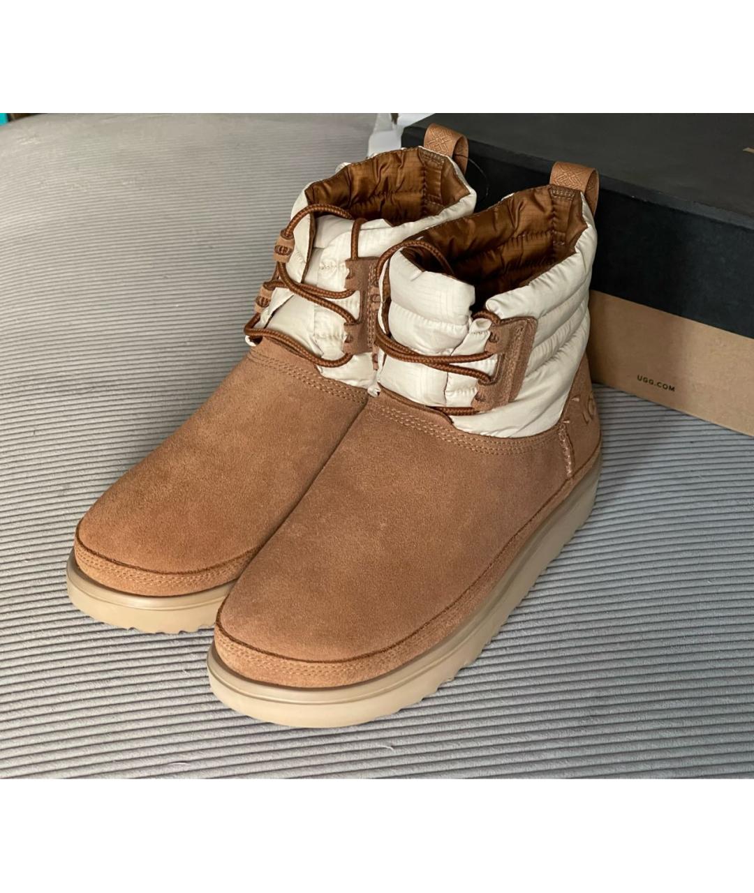 UGG AUSTRALIA Коричневые замшевые ботинки, фото 6