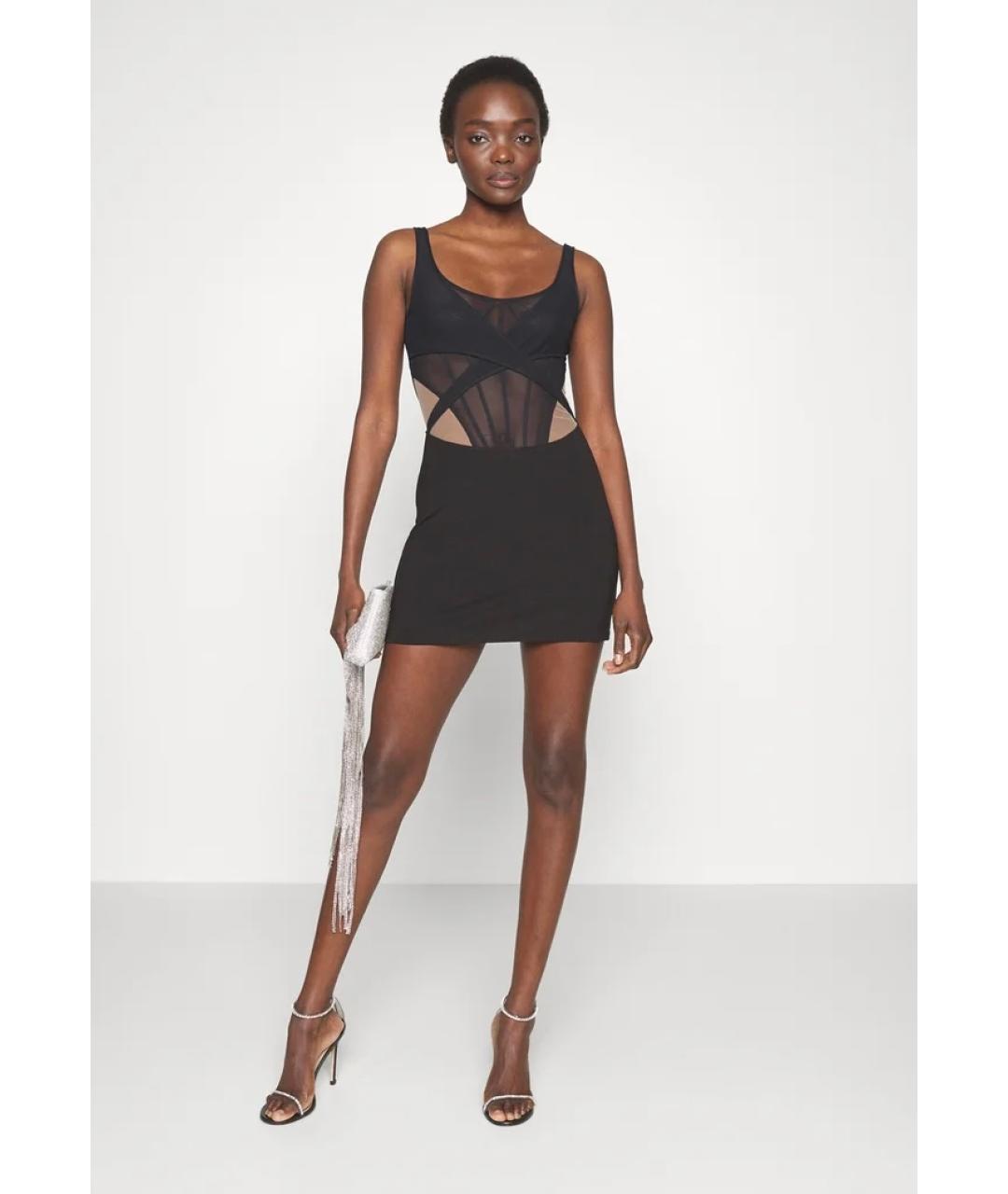 DAVID KOMA Черное коктейльное платье, фото 2