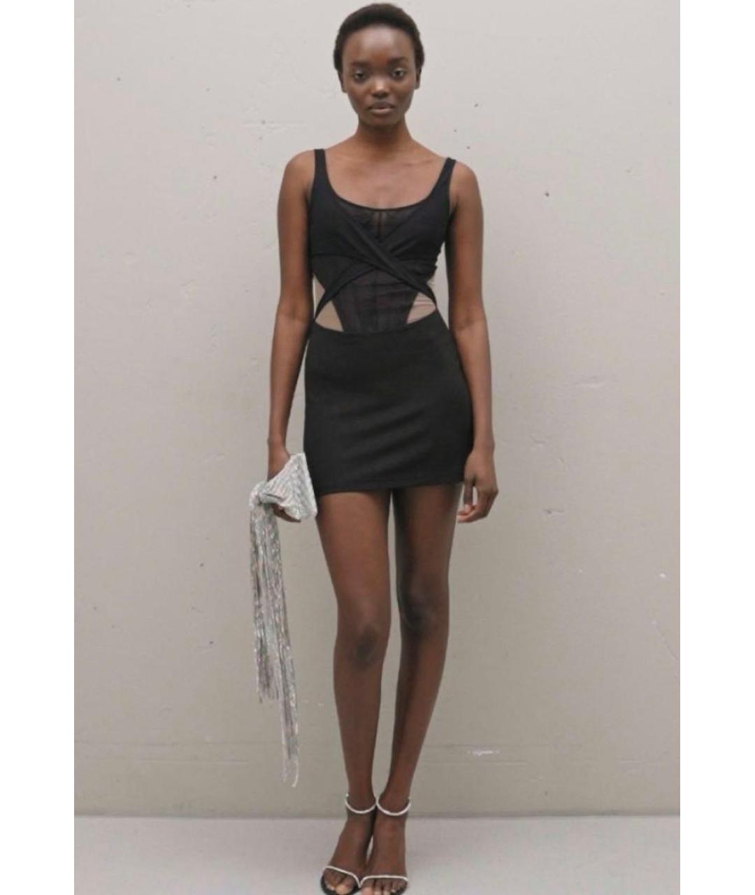 DAVID KOMA Черное коктейльное платье, фото 4