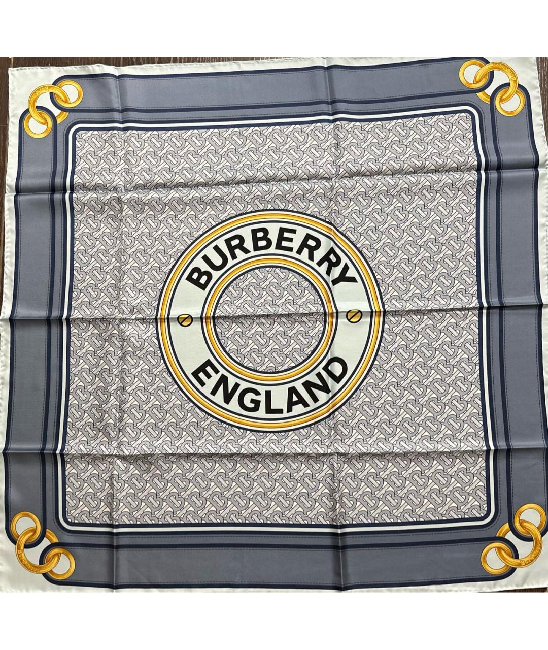 BURBERRY Мульти шелковый платок, фото 5