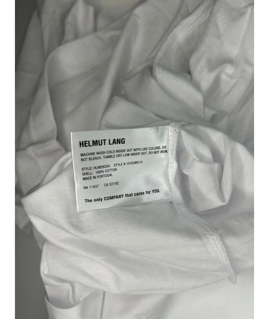 HELMUT LANG Белая хлопковая майка, фото 7