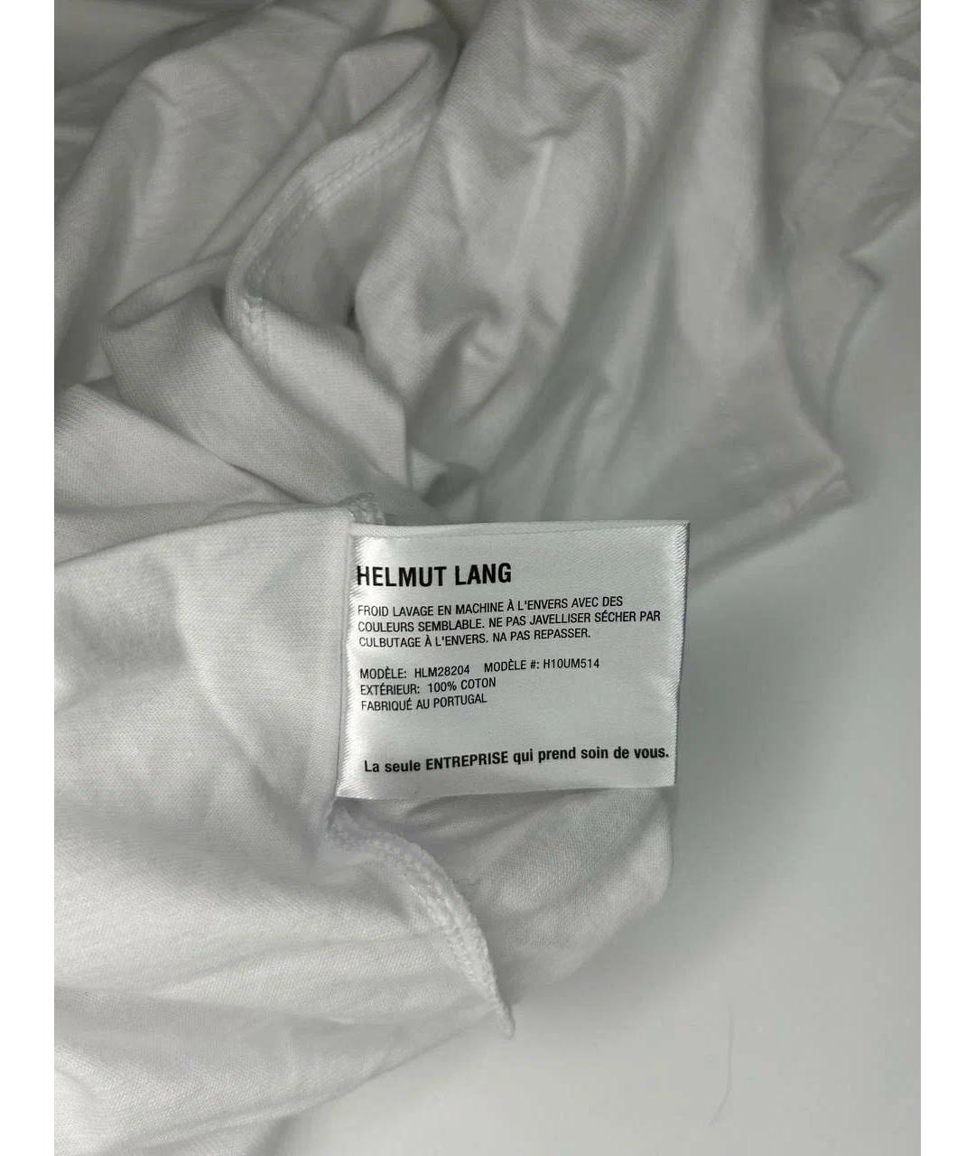 HELMUT LANG Белая хлопковая майка, фото 6