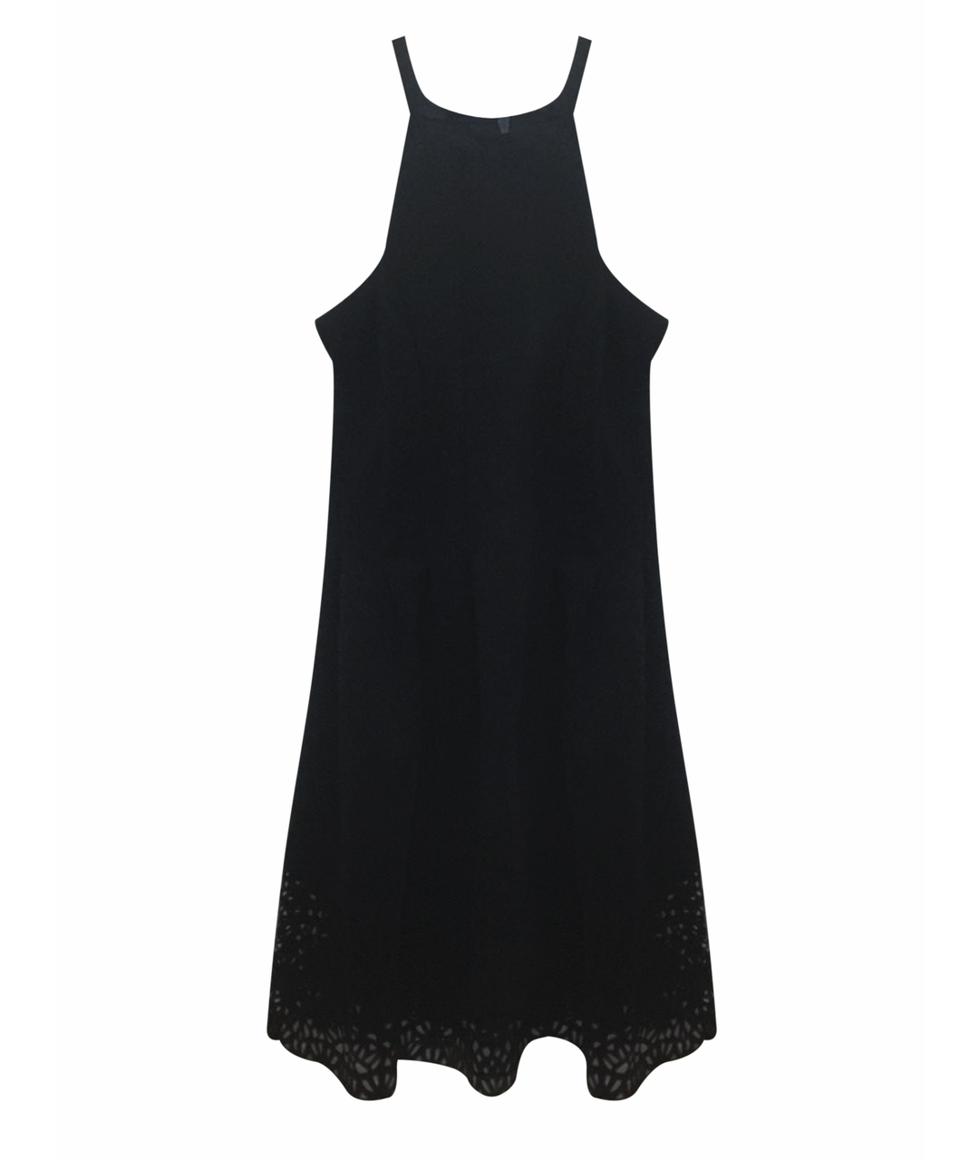VINCE Черное полиэстеровое коктейльное платье, фото 1