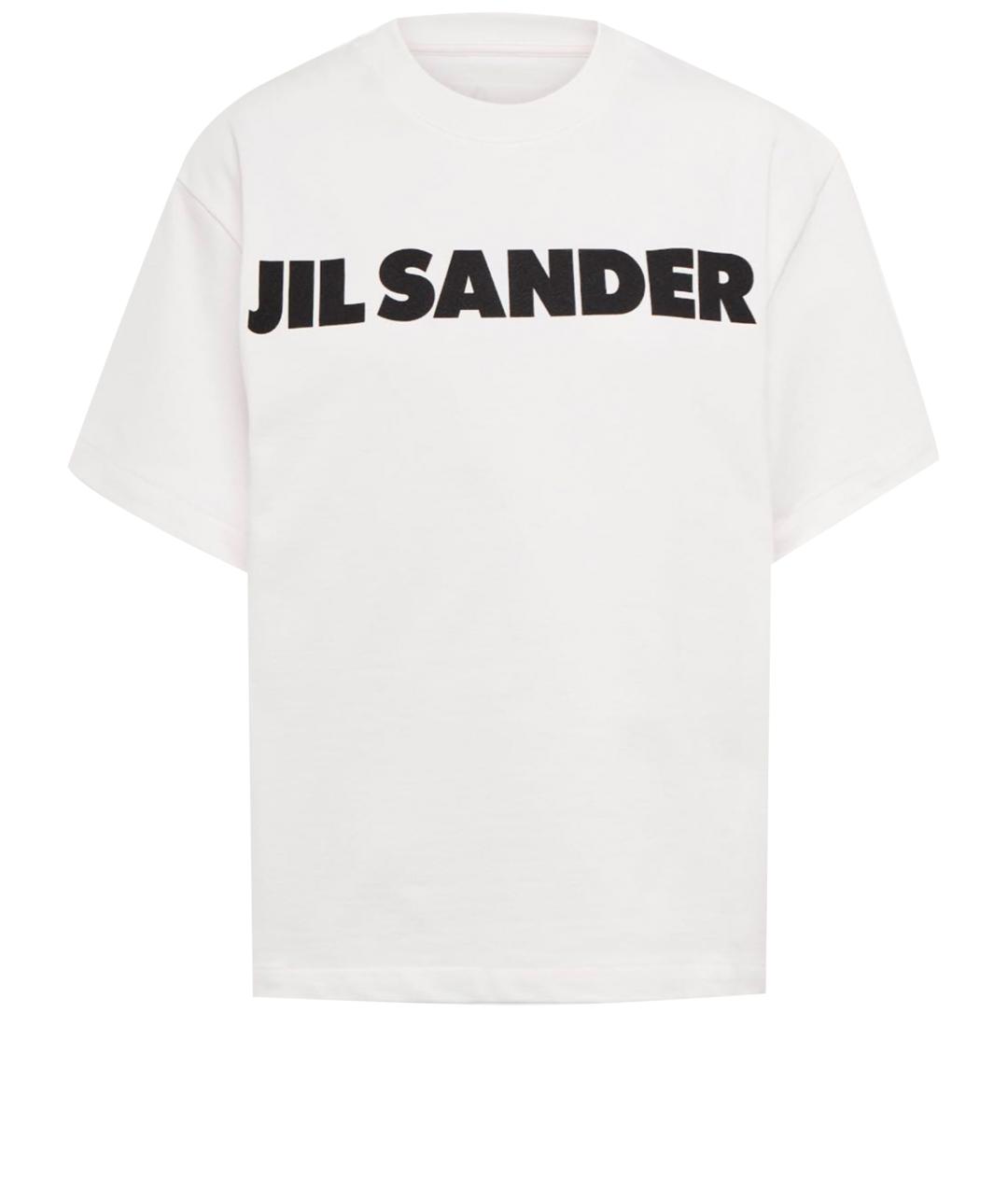 JIL SANDER Белая хлопковая футболка, фото 1