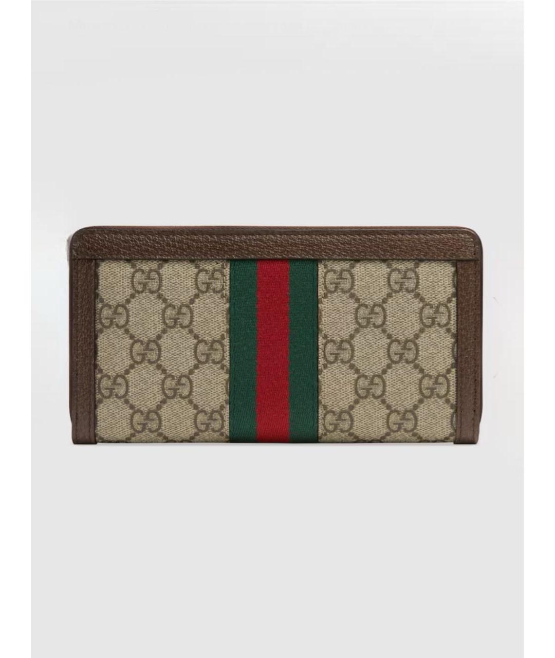 GUCCI Бежевый кошелек, фото 3