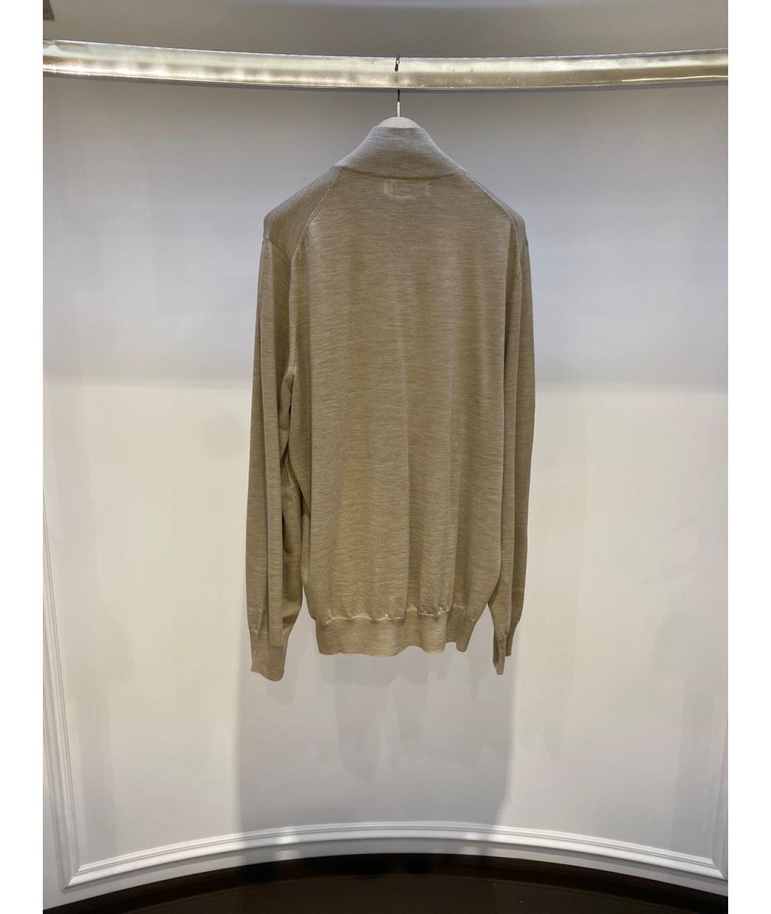 BRUNELLO CUCINELLI Бежевый кардиган, фото 2