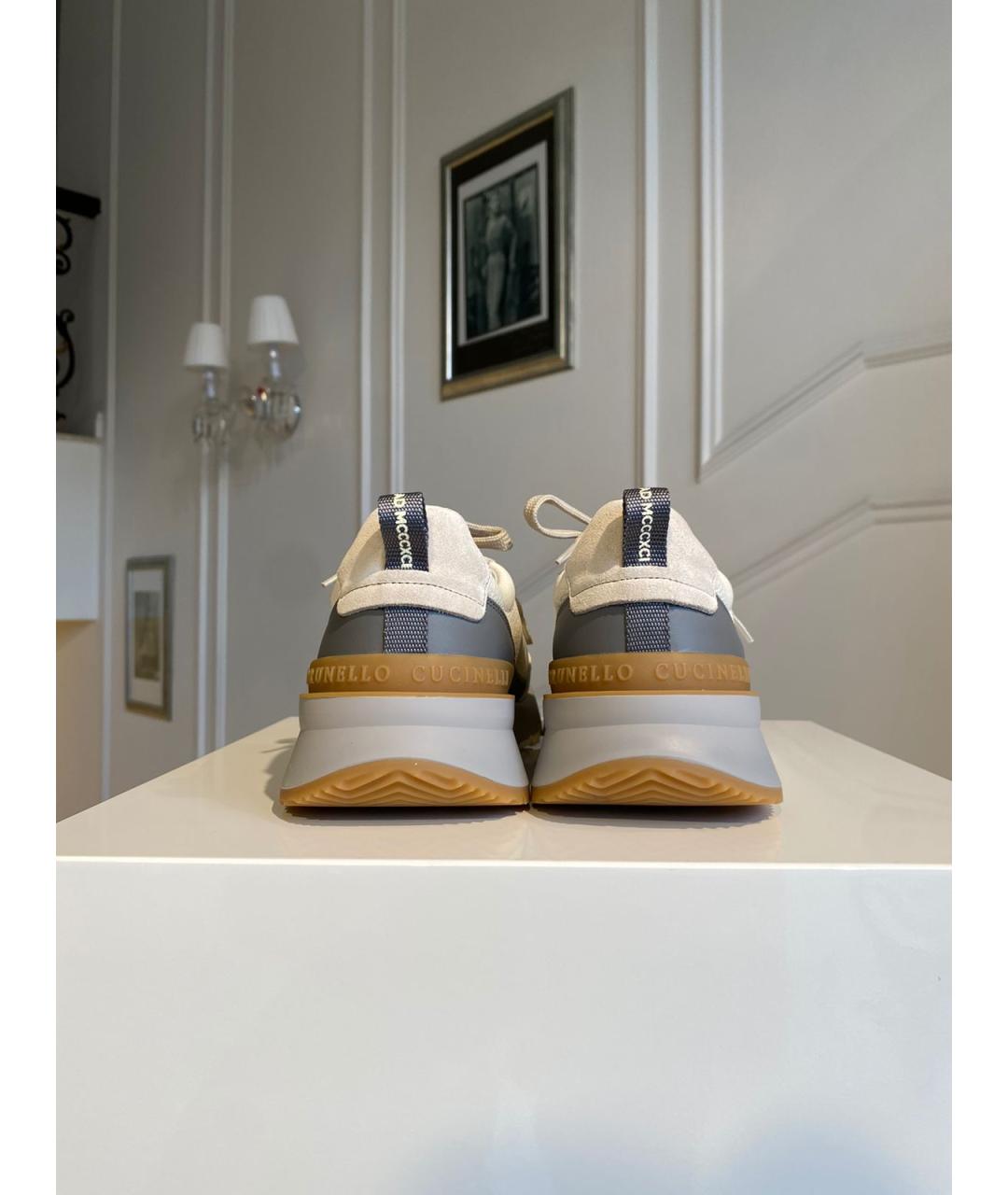 BRUNELLO CUCINELLI Мульти низкие кроссовки / кеды, фото 3