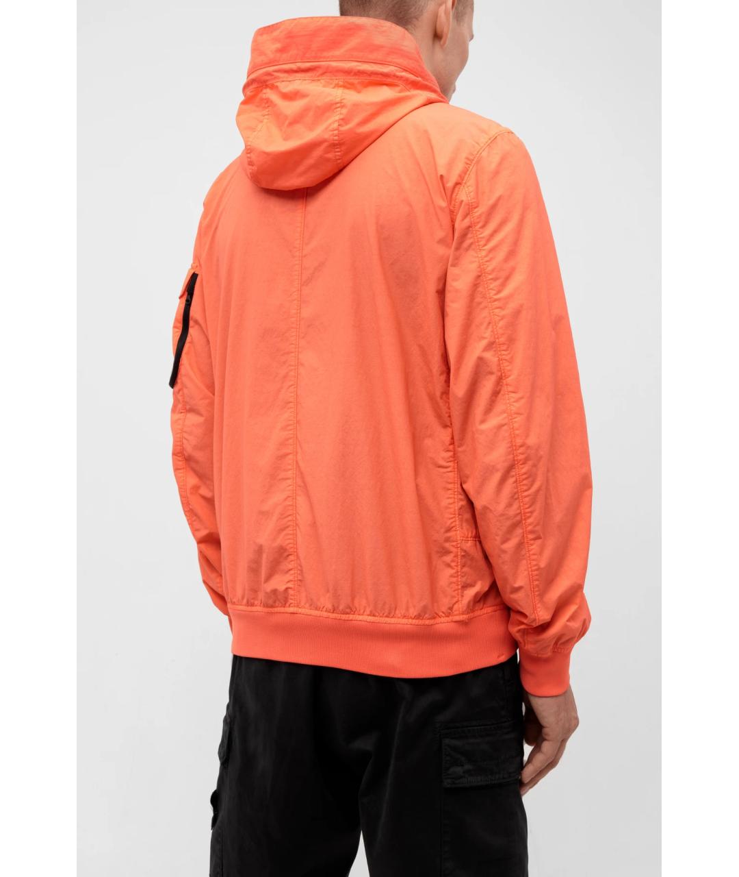 STONE ISLAND Оранжевая полиамидовая куртка, фото 2