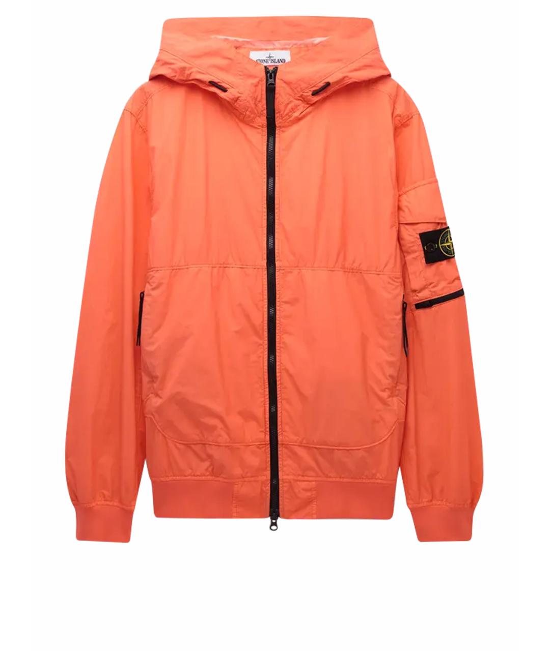 STONE ISLAND Оранжевая полиамидовая куртка, фото 1