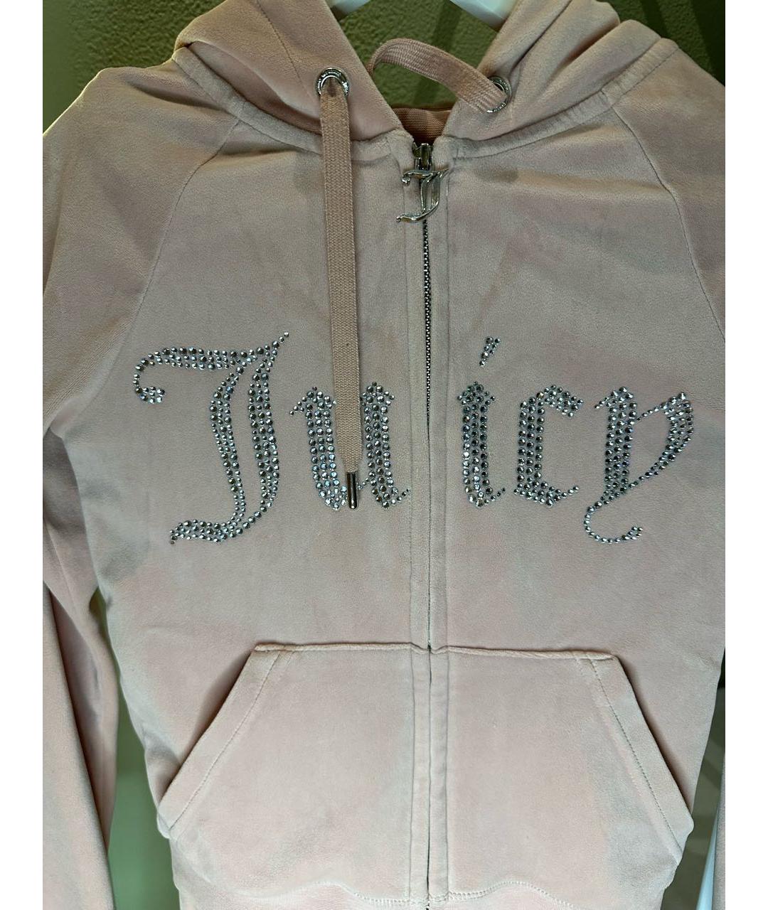 JUICY COUTURE Розовый велюровый спортивные костюмы, фото 3
