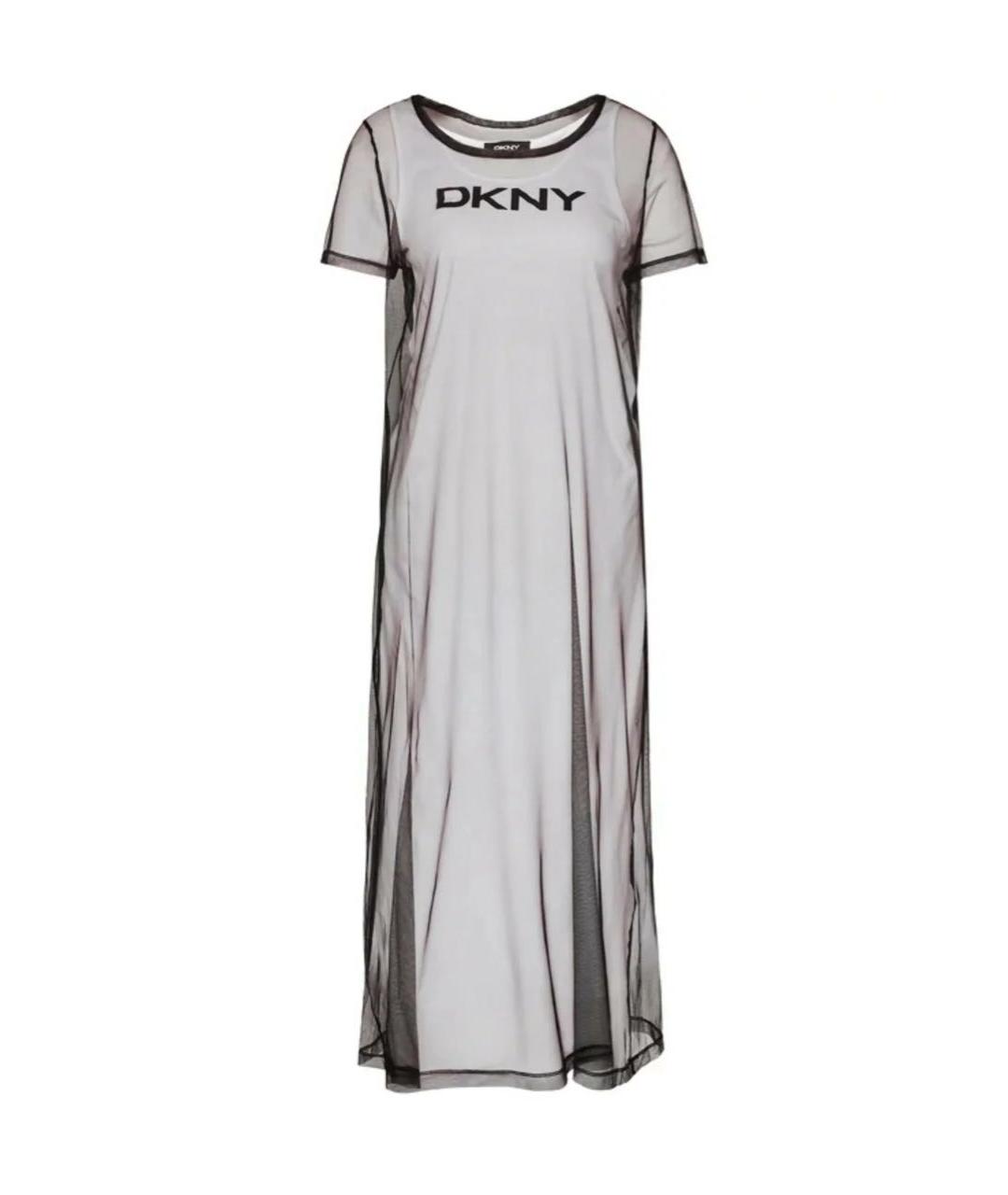 DKNY Мульти хлопко-эластановое повседневное платье, фото 1