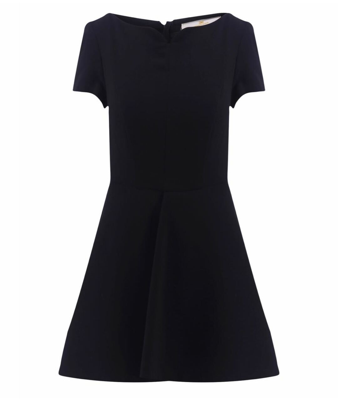 ELISABETTA FRANCHI Черное полиэстеровое повседневное платье, фото 6