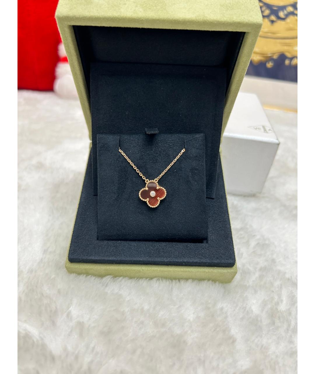 VAN CLEEF & ARPELS Коричневая подвеска из желтого золота, фото 5