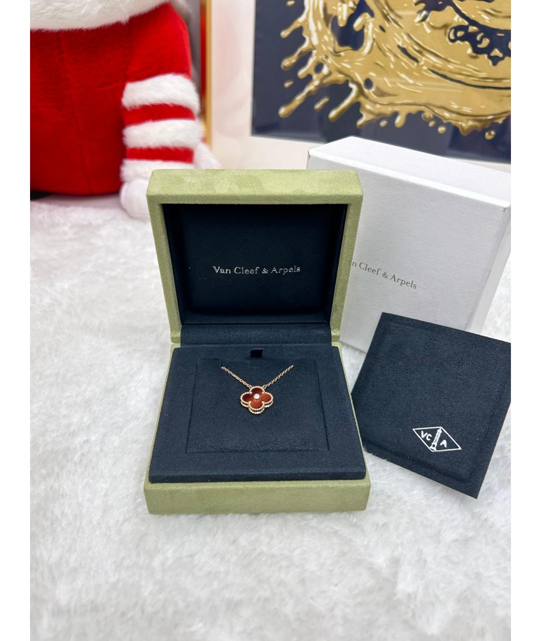 VAN CLEEF & ARPELS Коричневая подвеска из желтого золота, фото 2