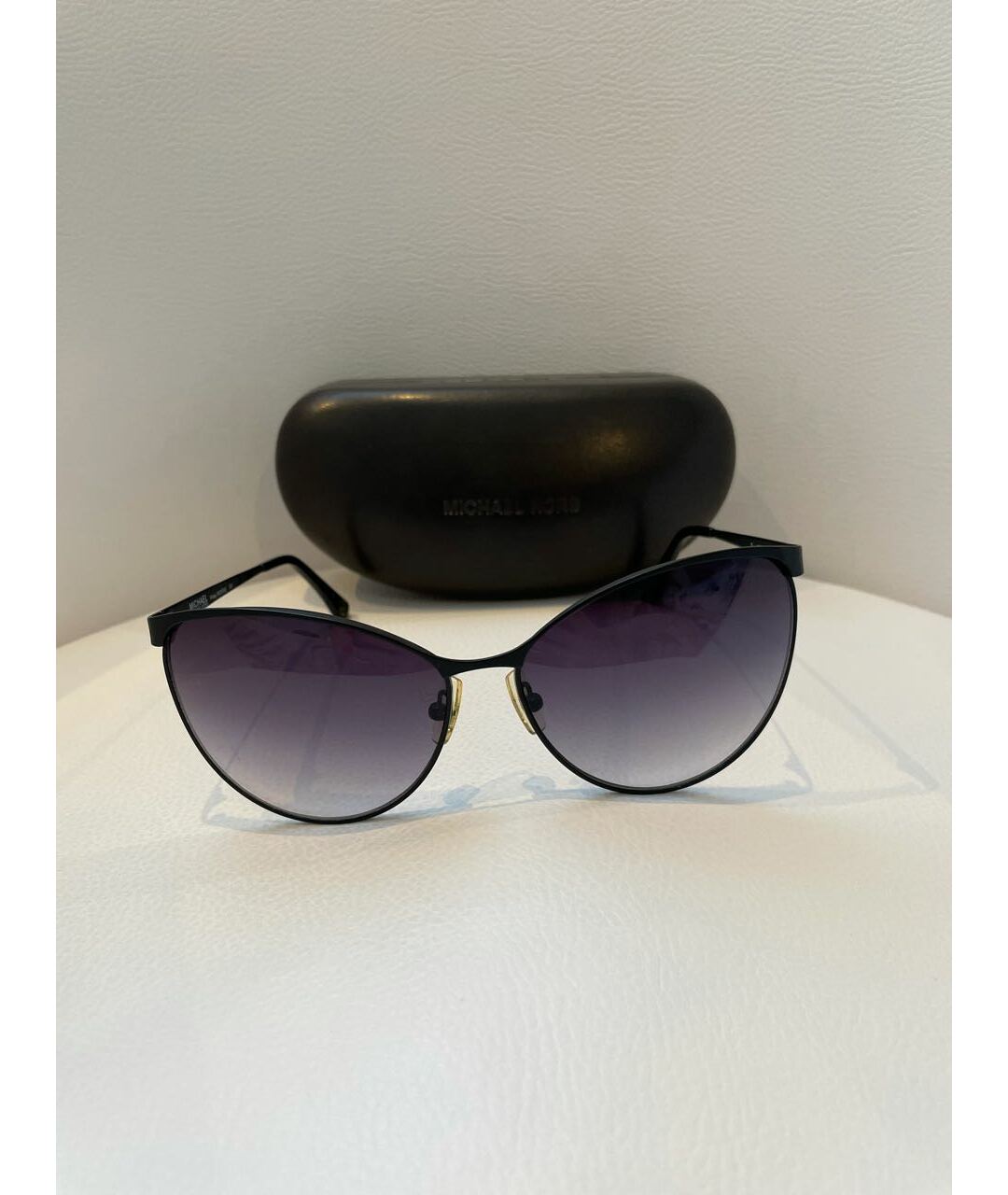 MICHAEL KORS Черные металлические солнцезащитные очки, фото 4