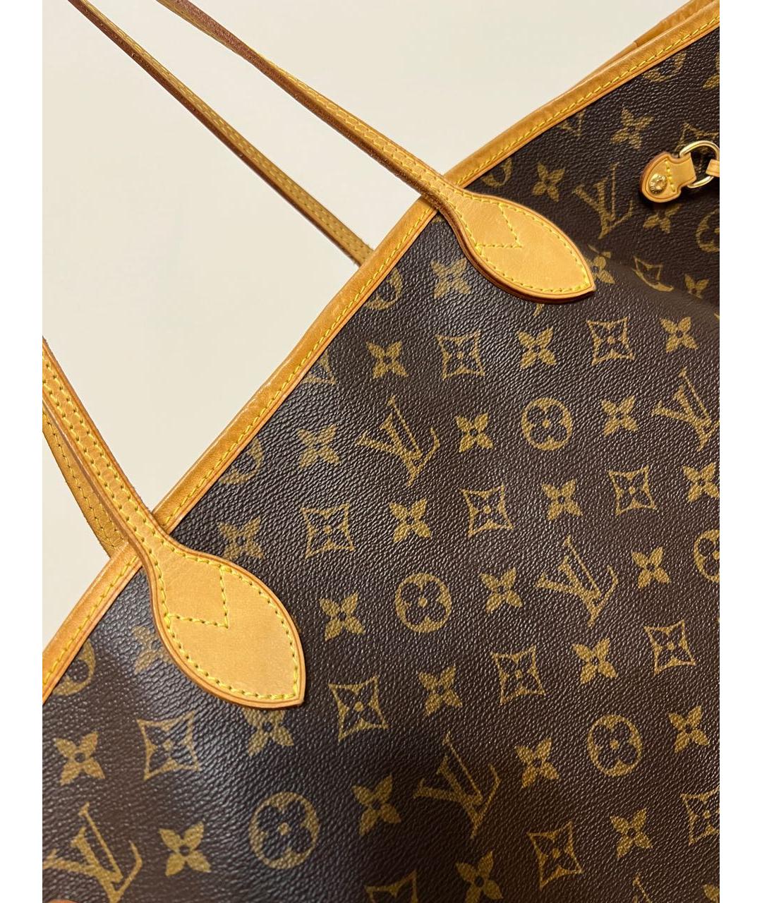 LOUIS VUITTON Коричневая сумка тоут, фото 3