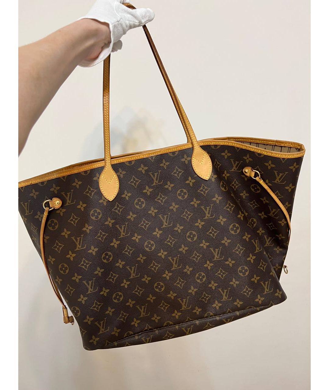 LOUIS VUITTON Коричневая сумка тоут, фото 2