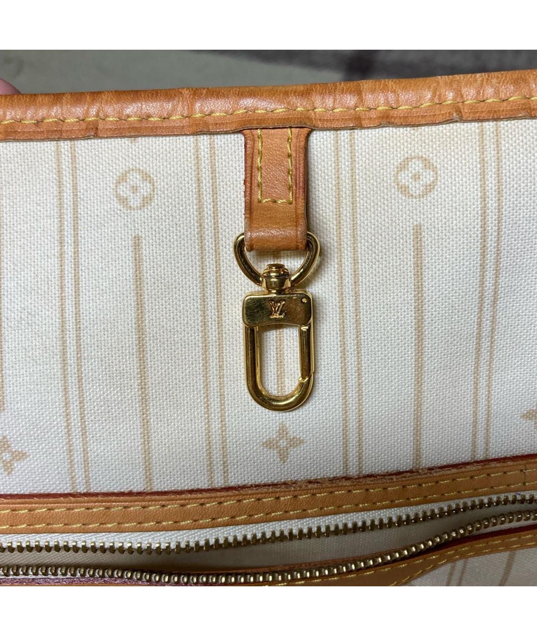 LOUIS VUITTON Белая сумка тоут, фото 2