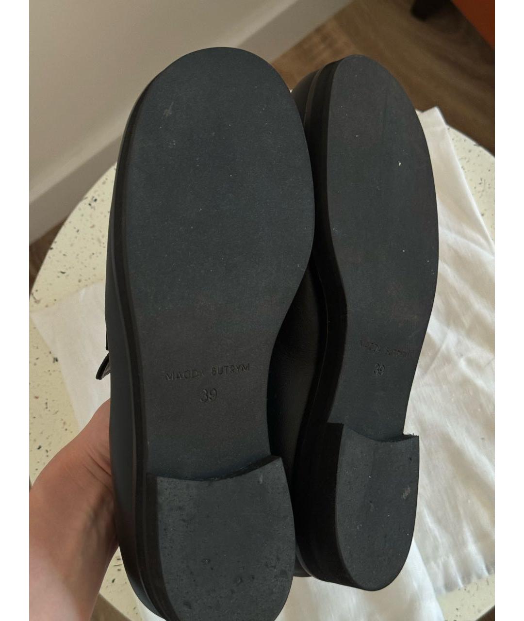 MAGDA BUTRYM Черные кожаные лоферы, фото 5