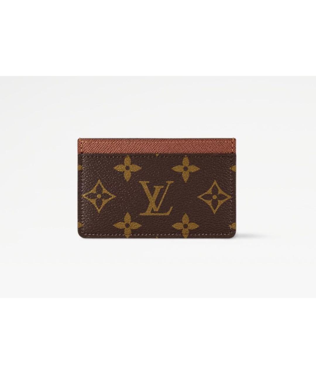 LOUIS VUITTON Коричневый кардхолдер, фото 8