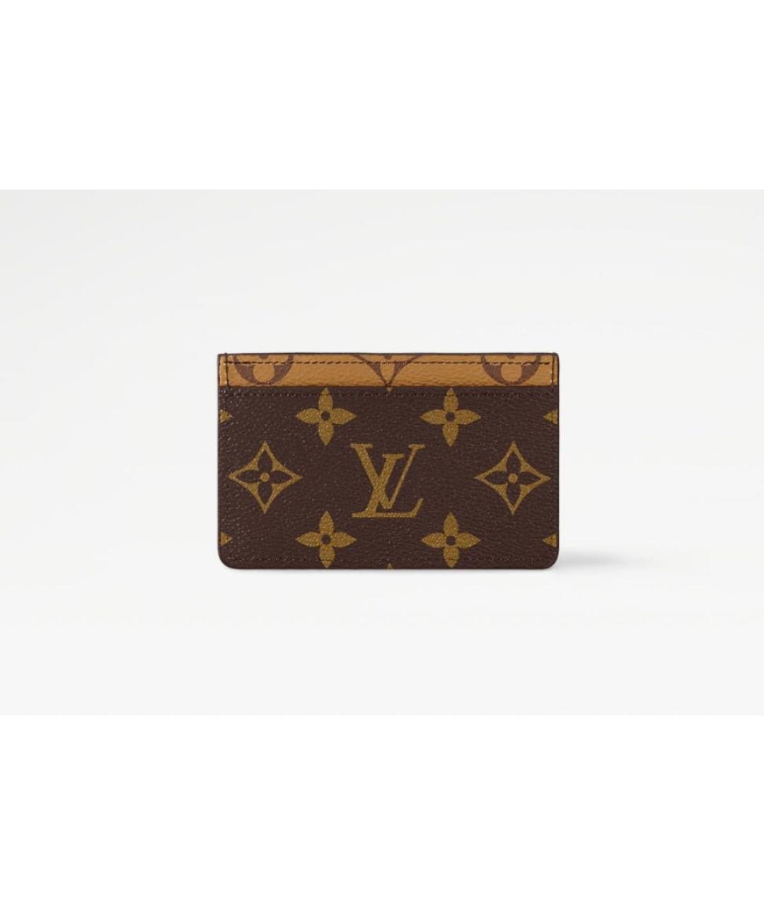 LOUIS VUITTON Коричневый кардхолдер, фото 9