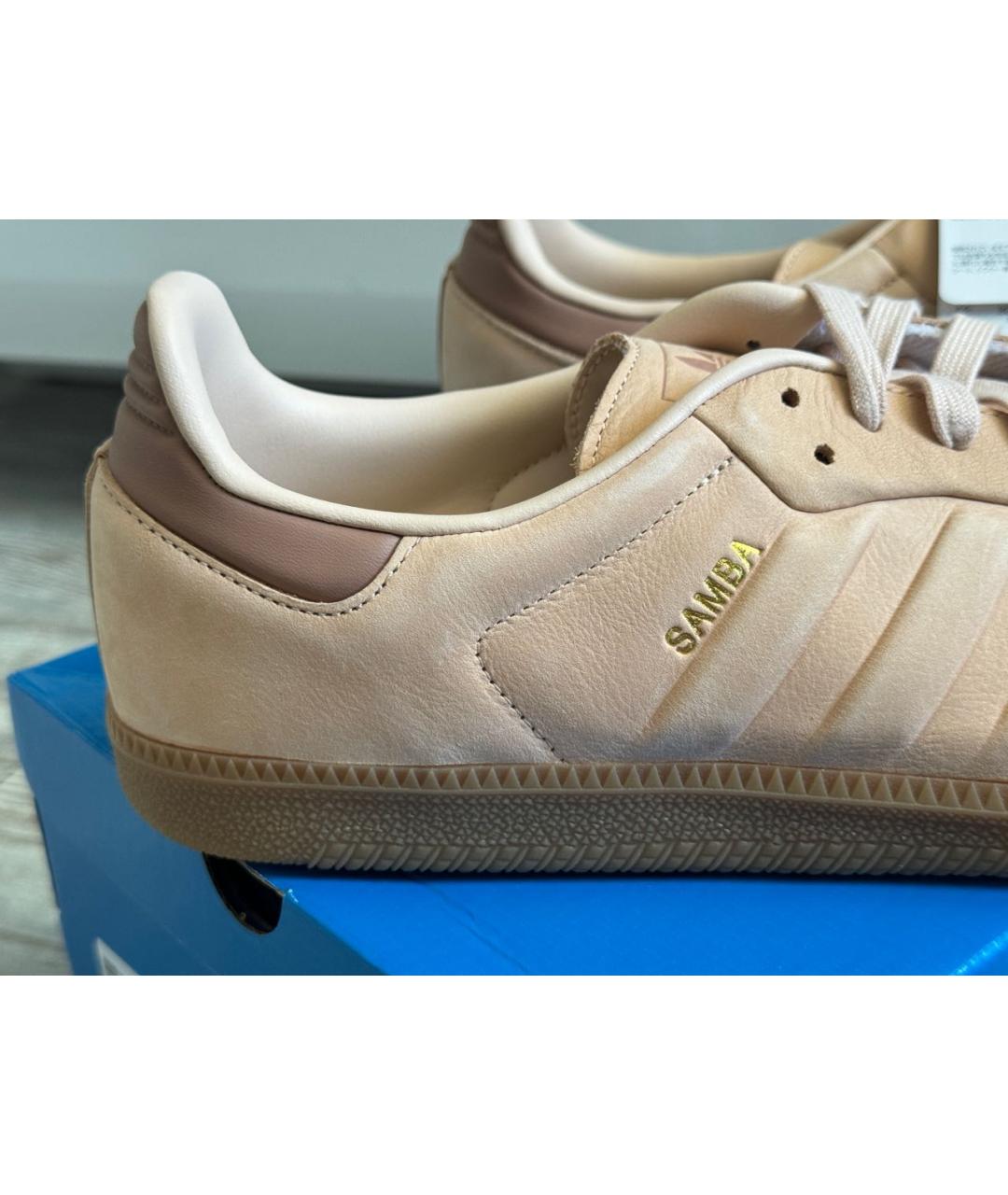 ADIDAS Коралловые замшевые низкие кроссовки / кеды, фото 5