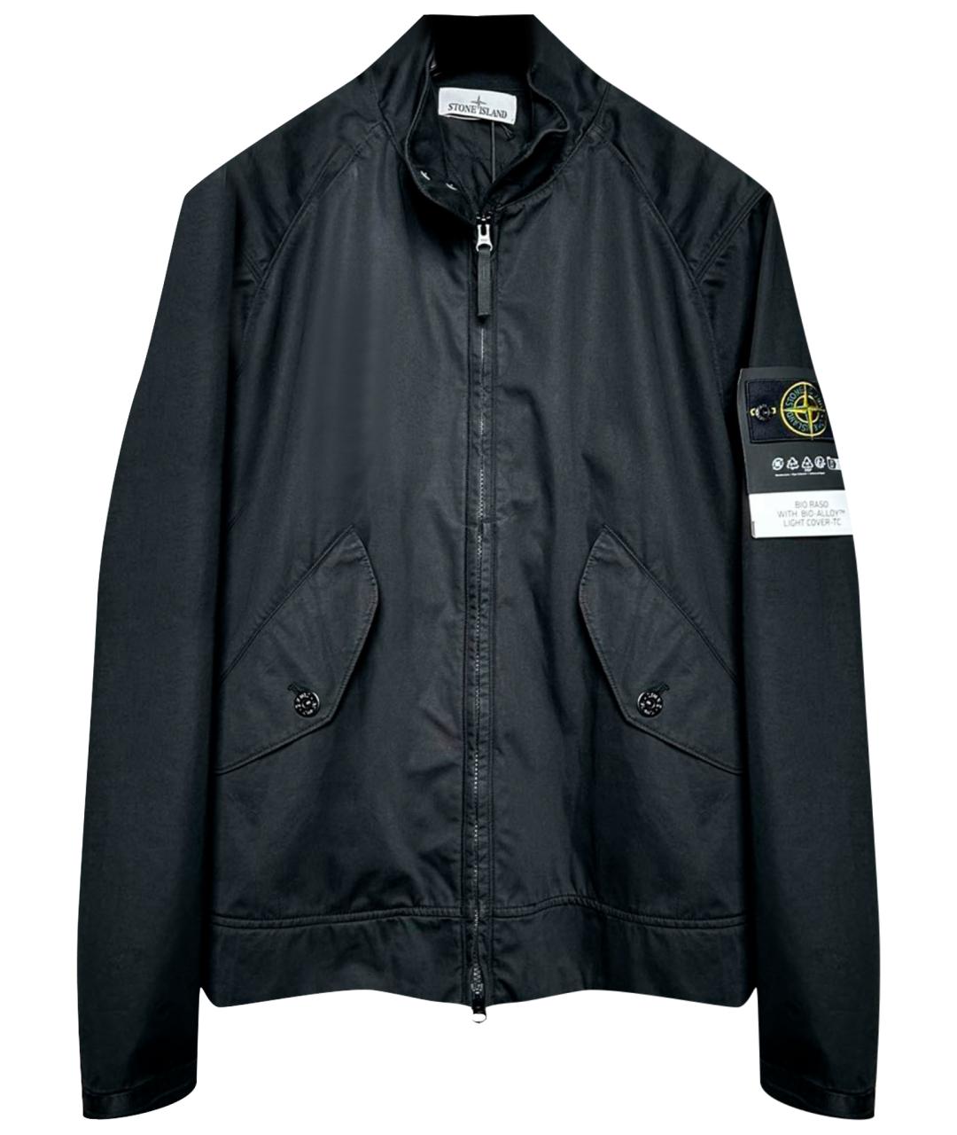 STONE ISLAND Черная хлопковая куртка, фото 1