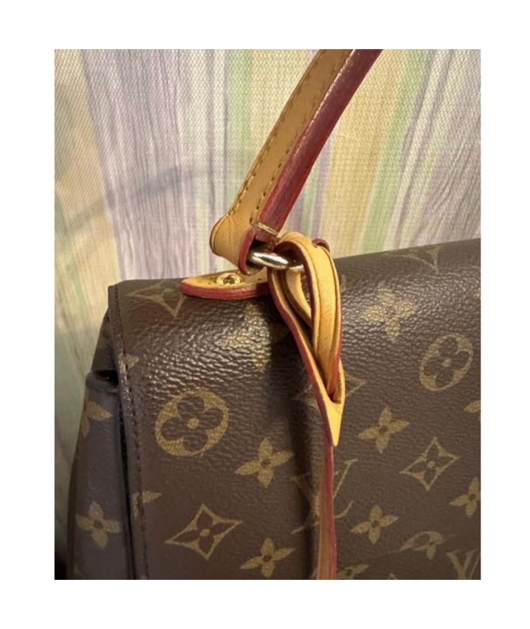 LOUIS VUITTON Коричневая сумка с короткими ручками, фото 6