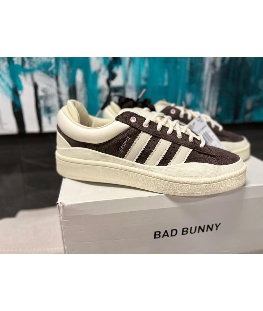 ADIDAS Коричневые замшевые кроссовки, фото 6