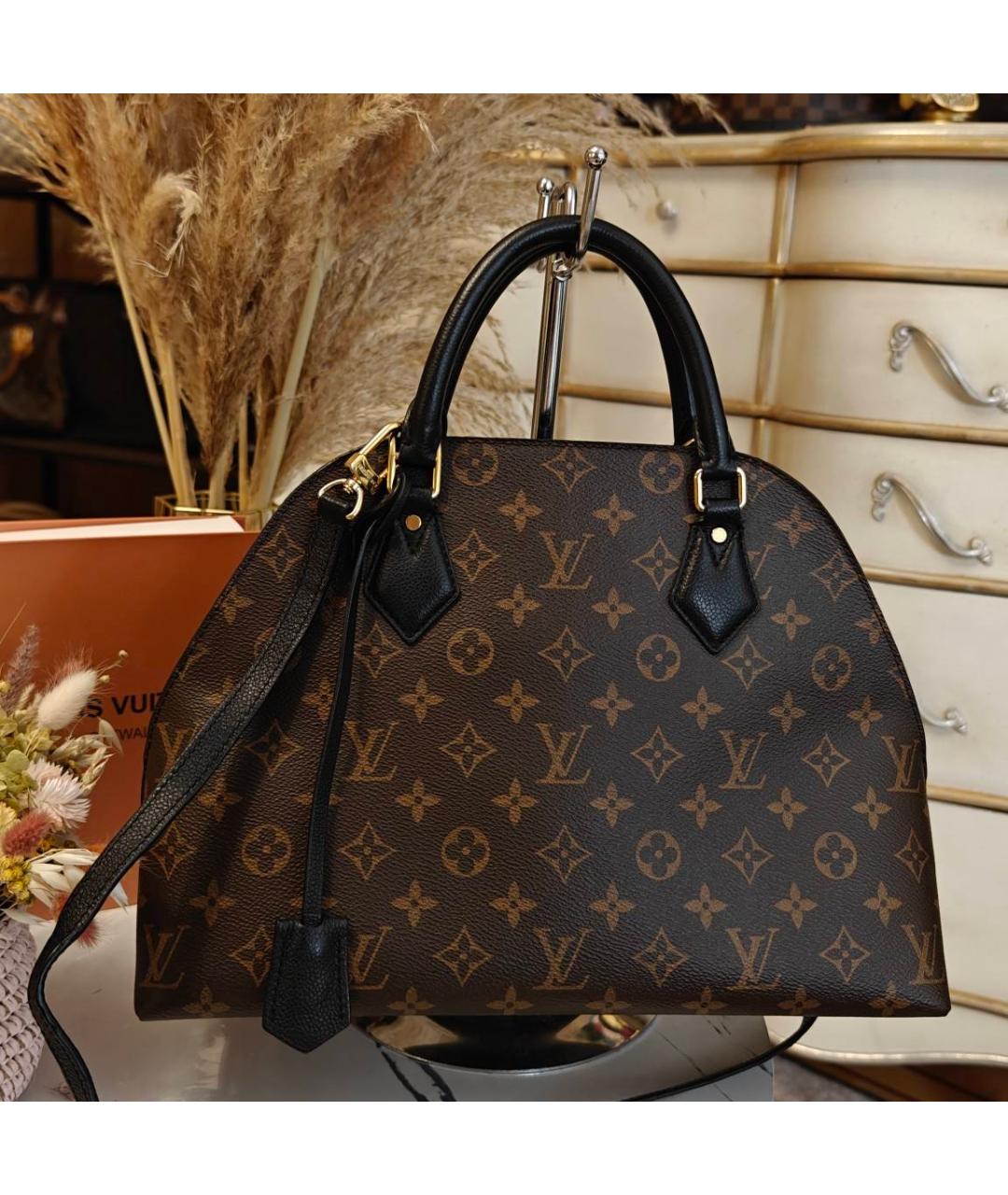 LOUIS VUITTON Коричневая сумка с короткими ручками, фото 9