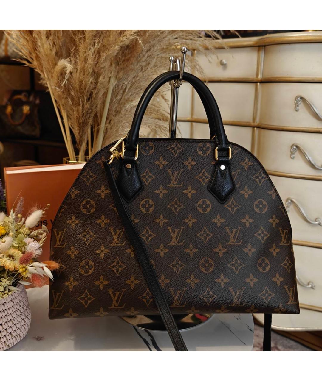 LOUIS VUITTON Коричневая сумка с короткими ручками, фото 3