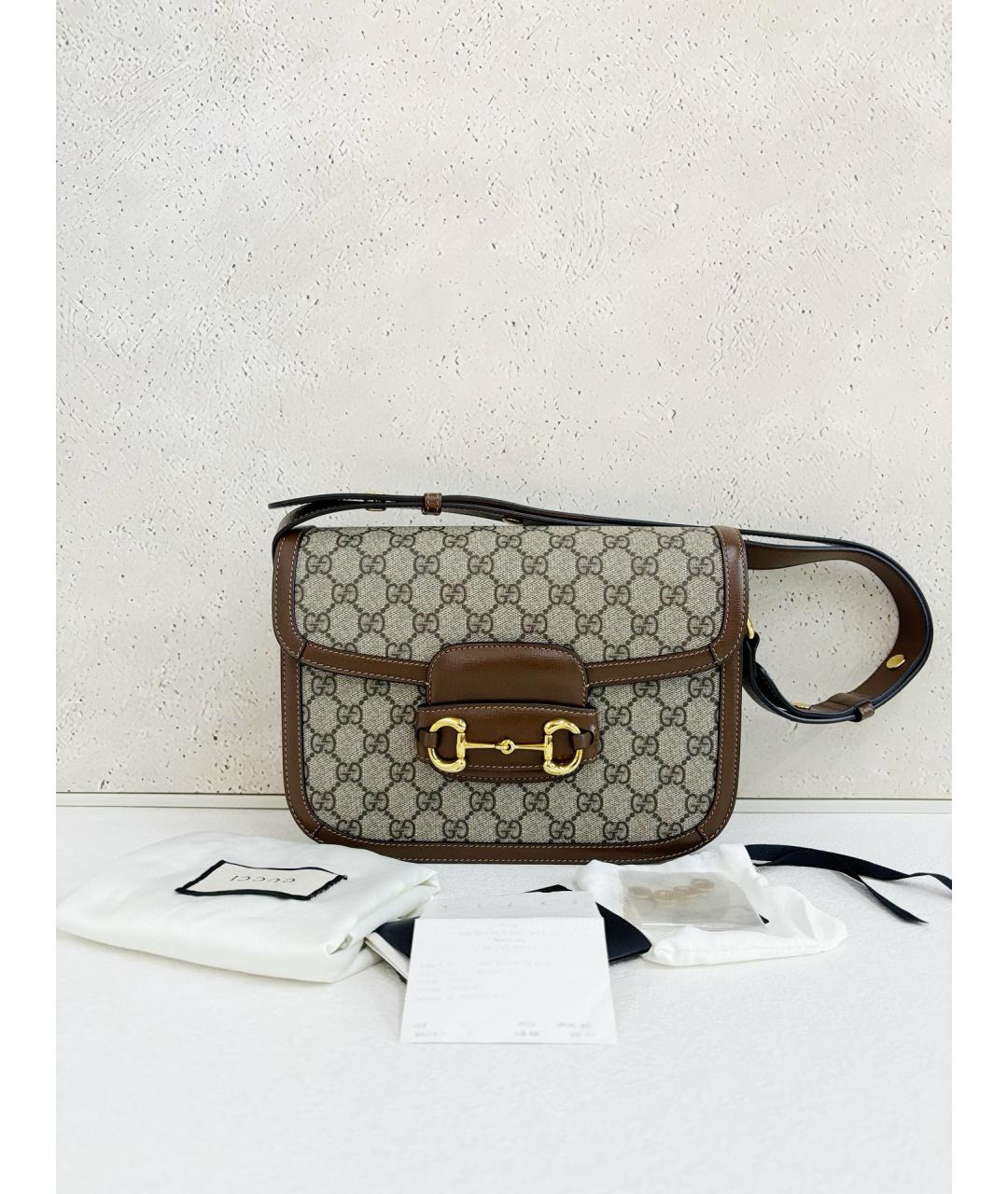 GUCCI Коричневая сумка через плечо, фото 7