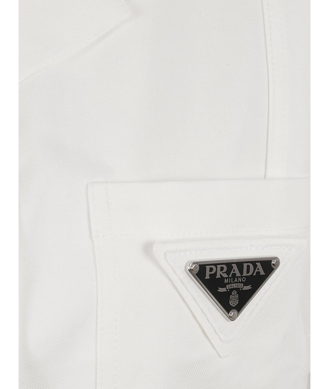 PRADA Белая рубашка, фото 2