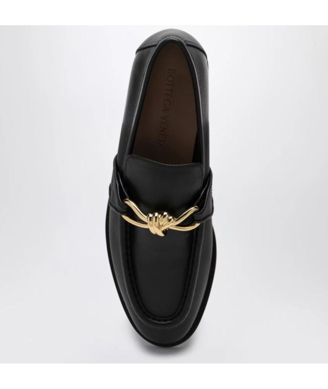 BOTTEGA VENETA Черные кожаные лоферы, фото 6