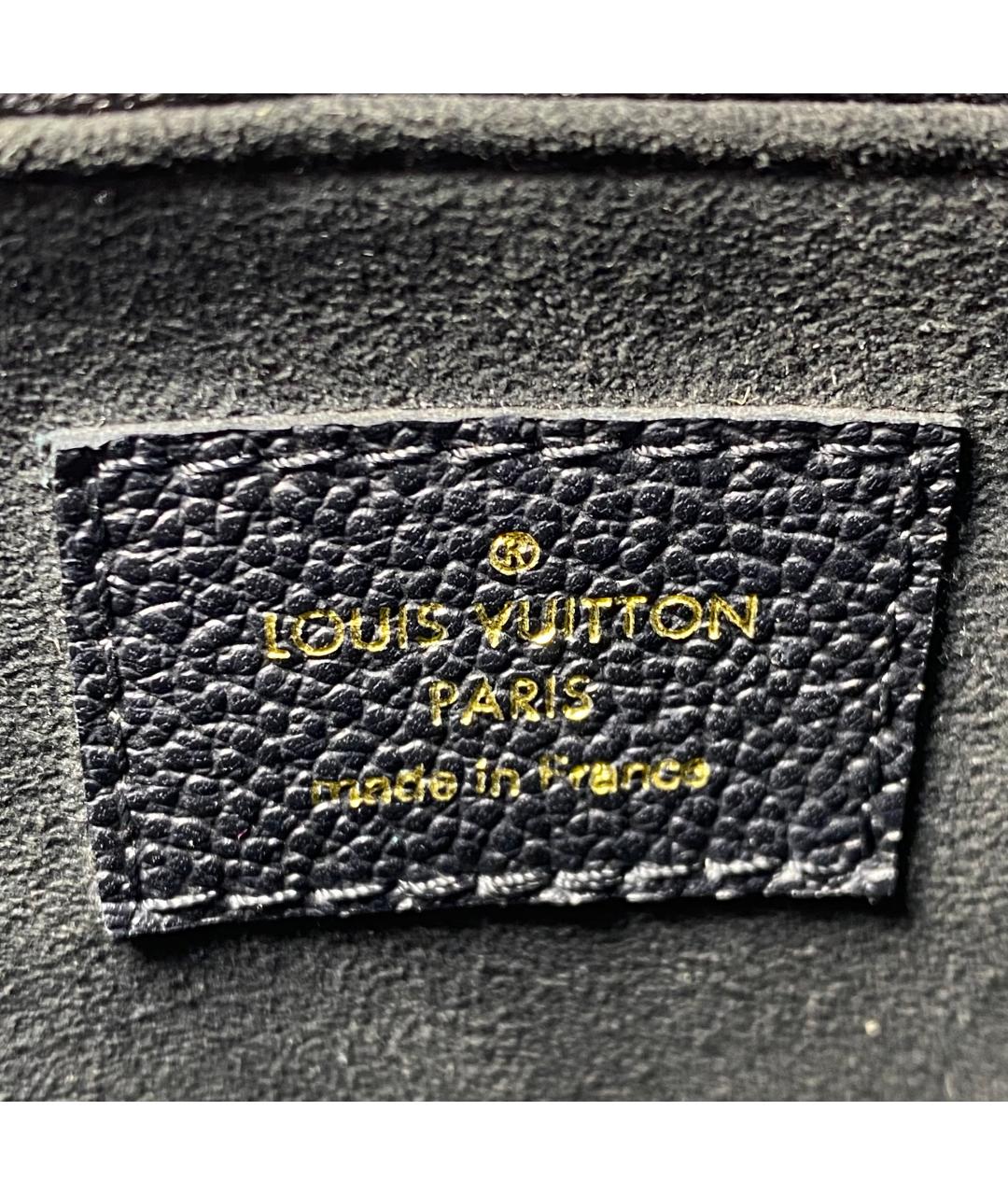 LOUIS VUITTON Черная кожаная сумка через плечо, фото 4