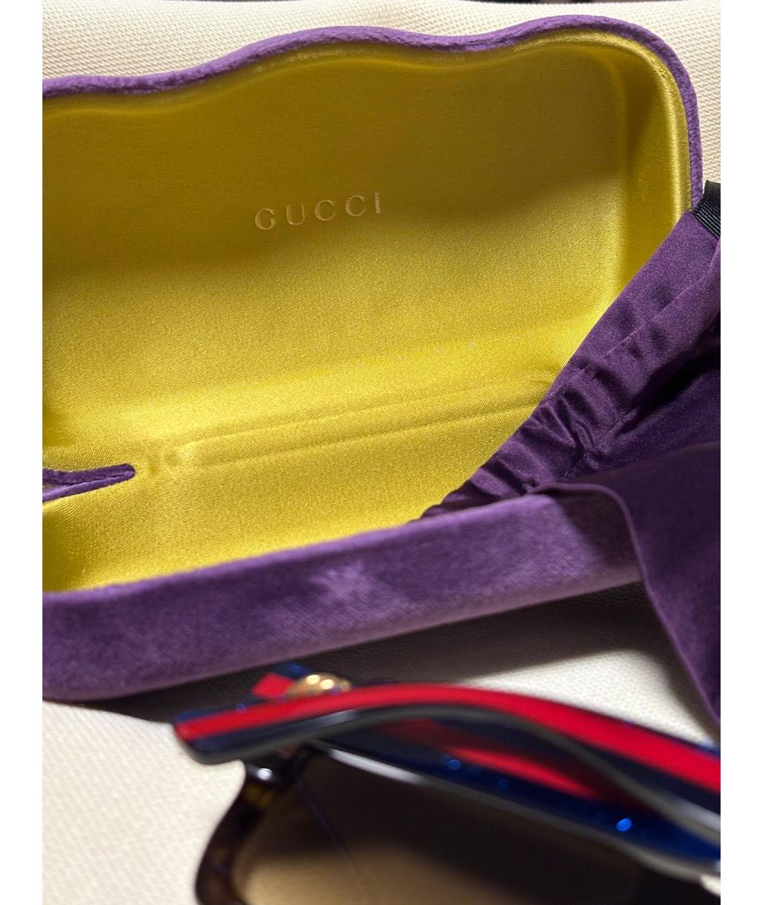 GUCCI Мульти пластиковые солнцезащитные очки, фото 4