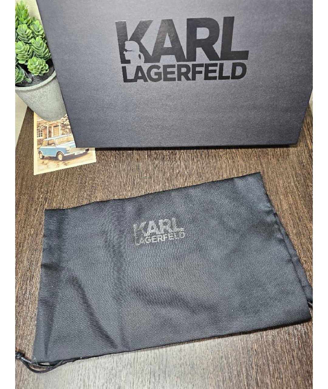 KARL LAGERFELD Кожаные кроссовки, фото 6