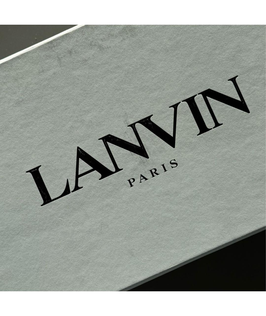 LANVIN Черные текстильные балетки, фото 6