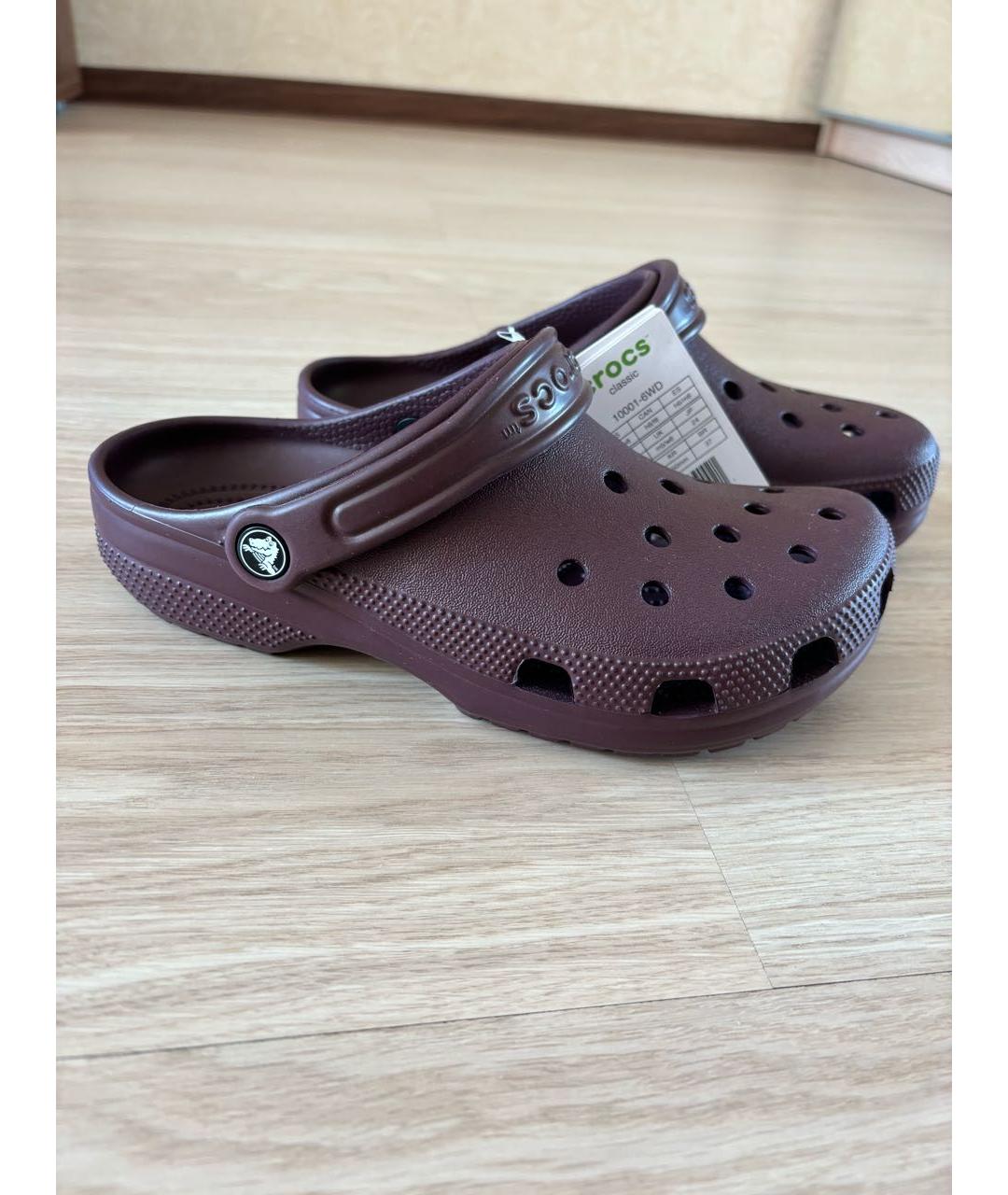 CROCS Фиолетовые резиновые сабо, фото 5