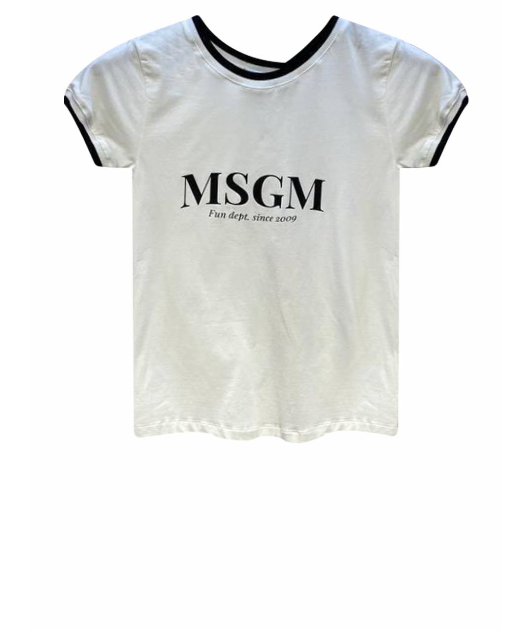 MSGM Белая футболка, фото 1