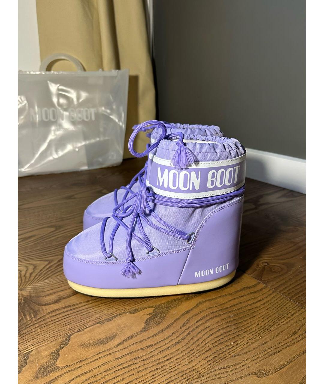 MOON BOOT Фиолетовые ботинки, фото 2