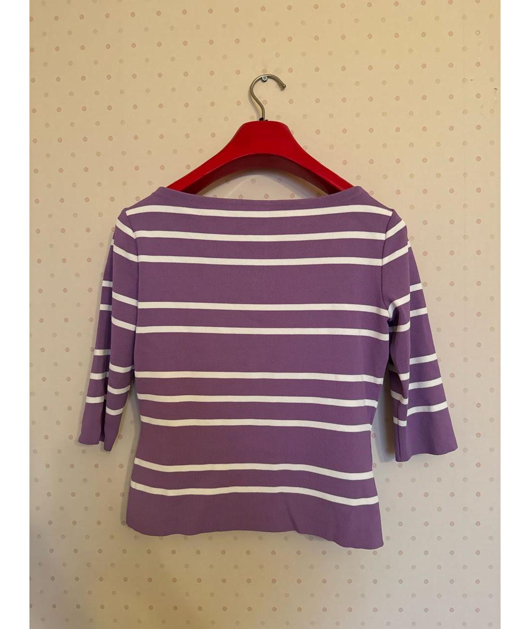 CHRISTIAN DIOR Фиолетовый вискозный джемпер / свитер, фото 2