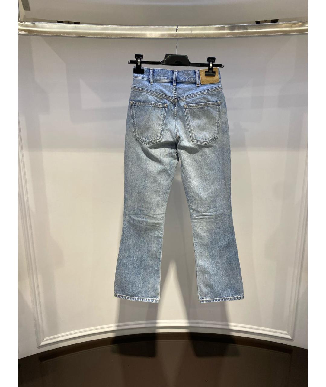 CELINE Голубые прямые джинсы, фото 2