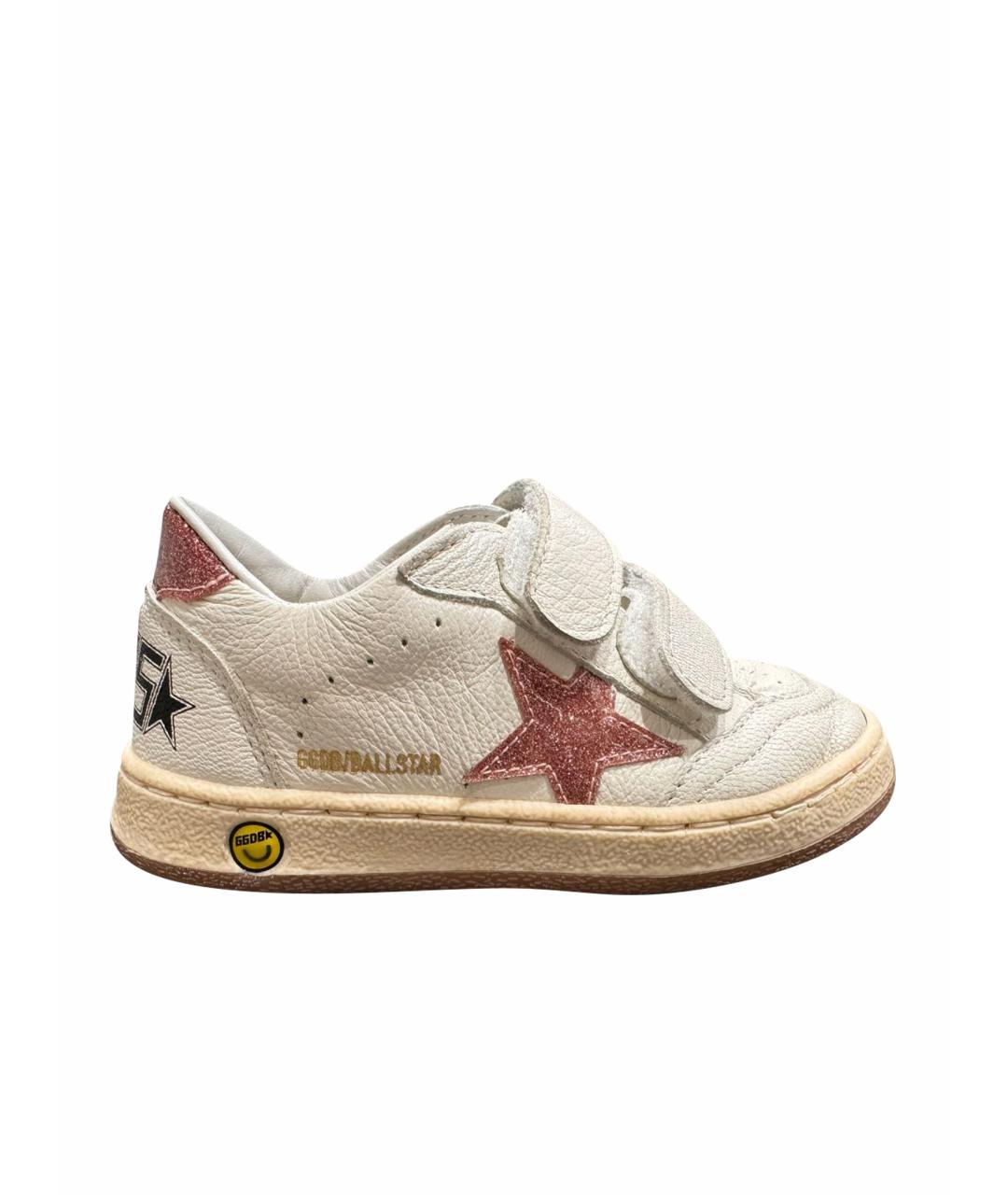 GOLDEN GOOSE DELUXE BRAND Белые кожаные кеды, фото 1