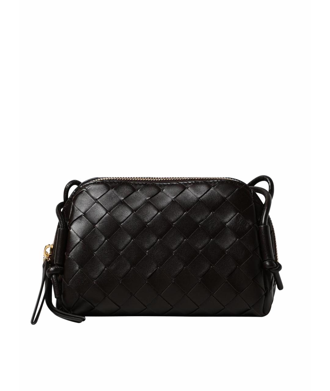 BOTTEGA VENETA Коричневая кожаная сумка через плечо, фото 1