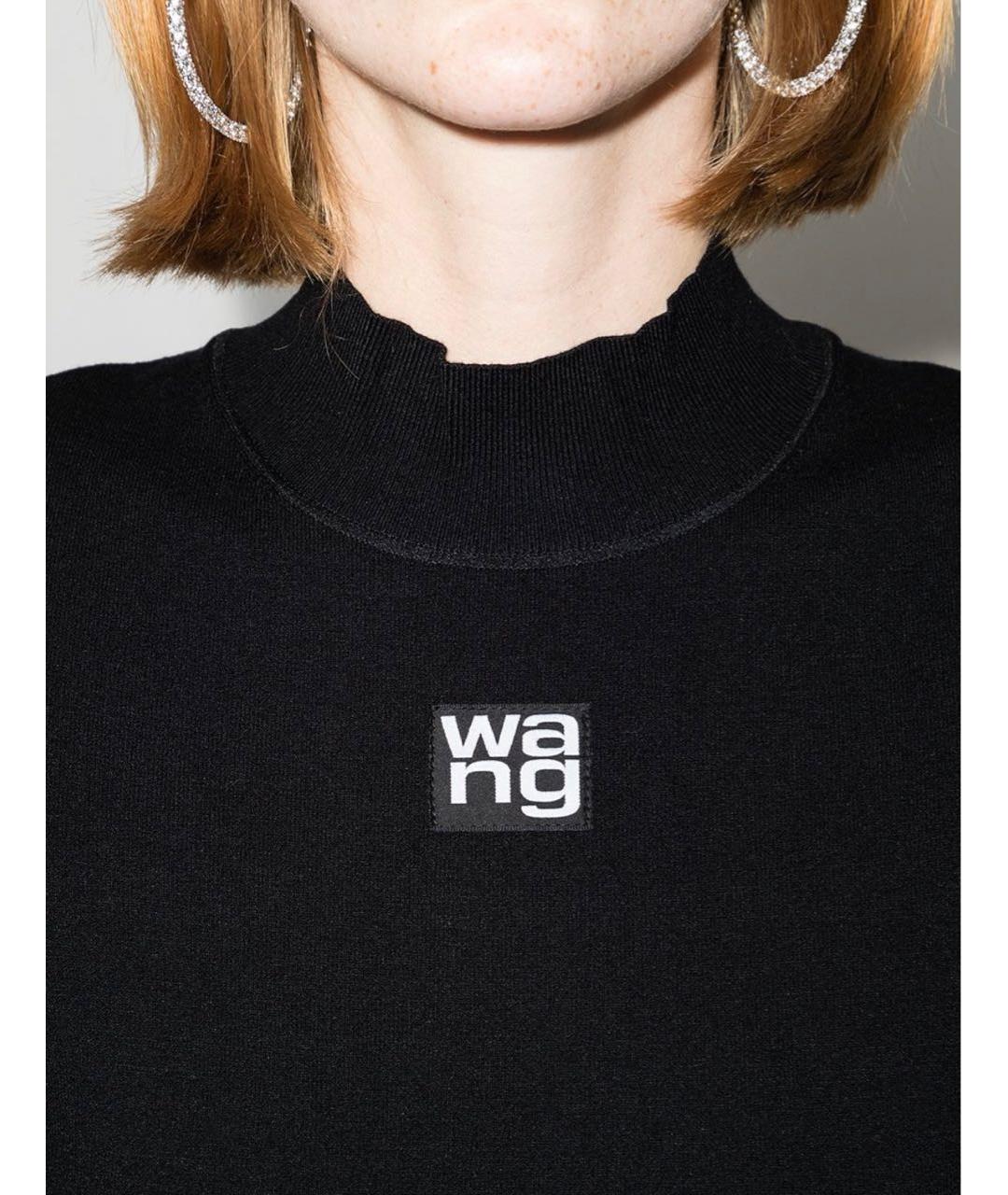 ALEXANDER WANG Черное полиэстеровое повседневное платье, фото 3