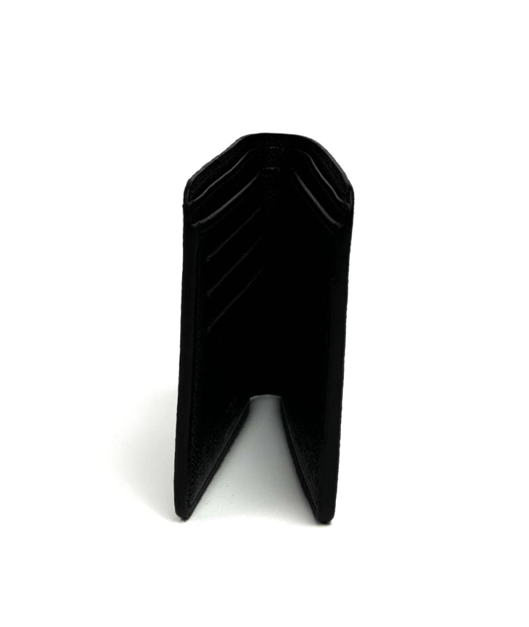 LOUIS VUITTON Черный кожаный кошелек, фото 5