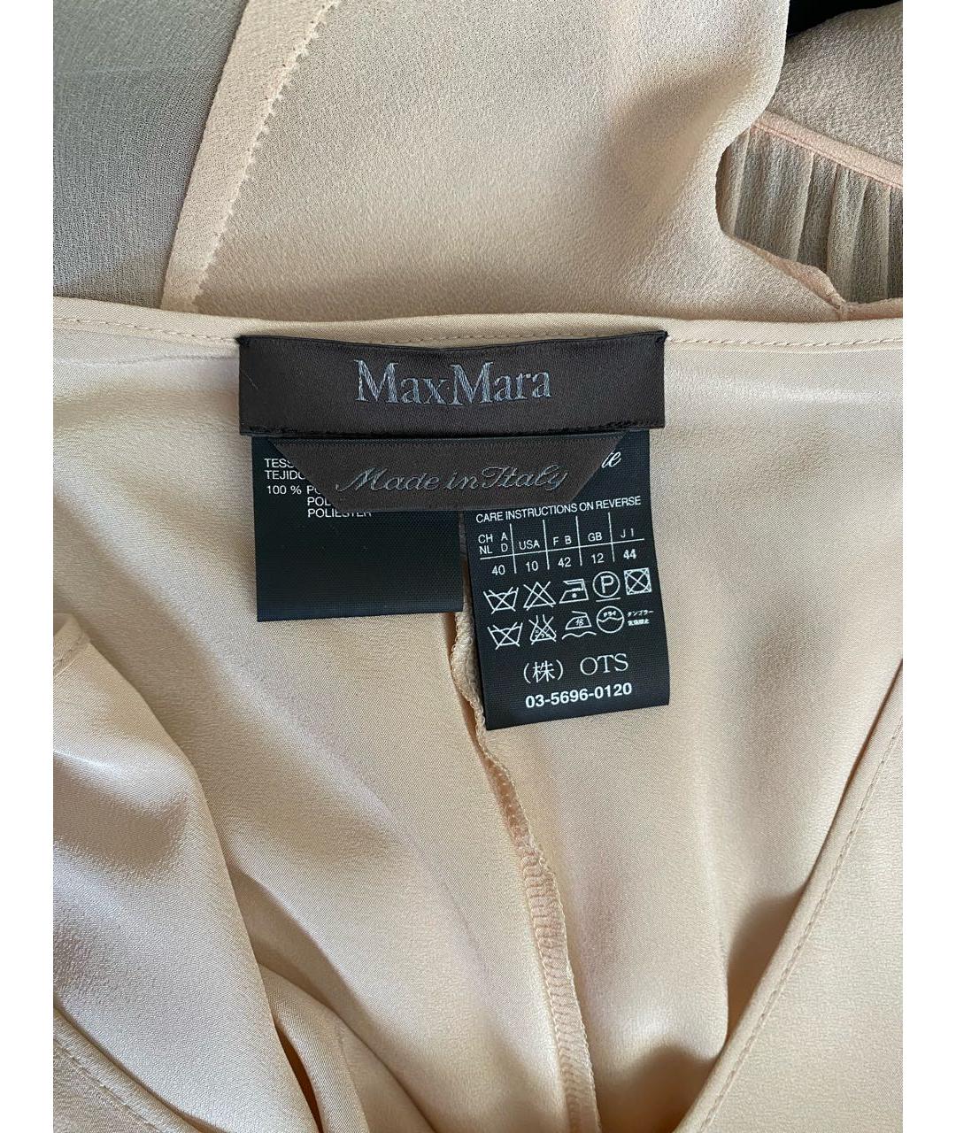 MAX MARA Розовое полиэстеровое коктейльное платье, фото 4