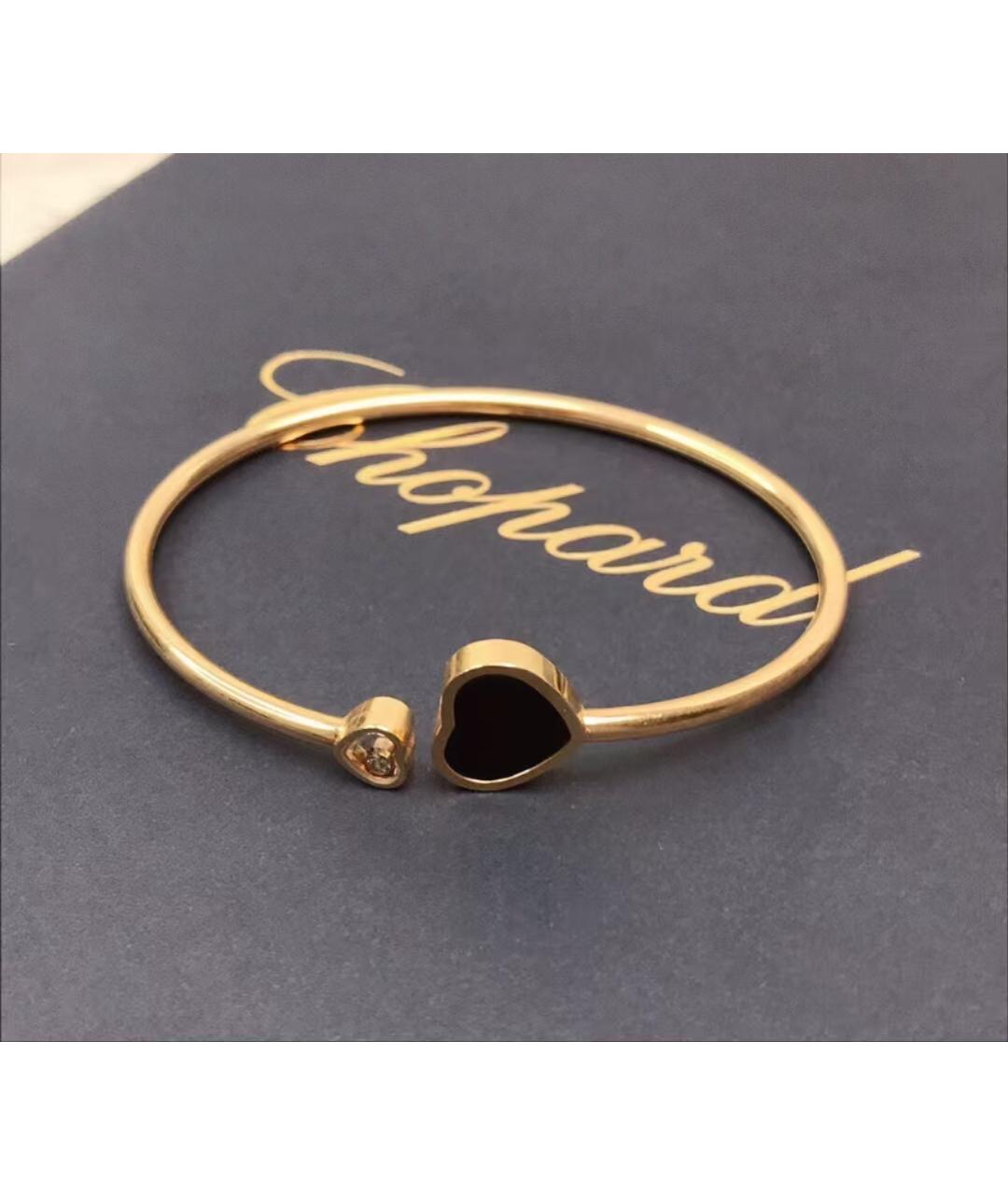 CHOPARD Черный браслет из розового золота, фото 4