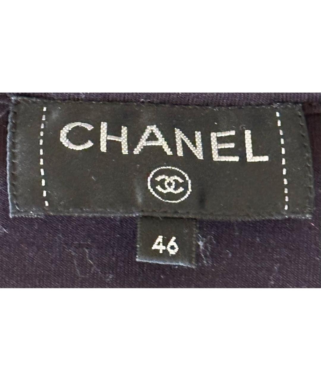 CHANEL Красная хлопковая футболка, фото 3